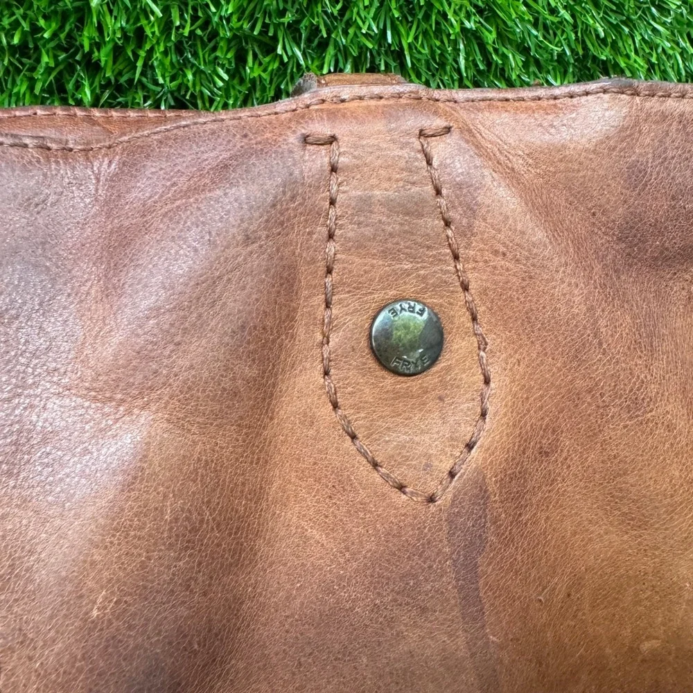 Frye Melissa Simple Saddle Tote Leather Bag Women's Western Brown